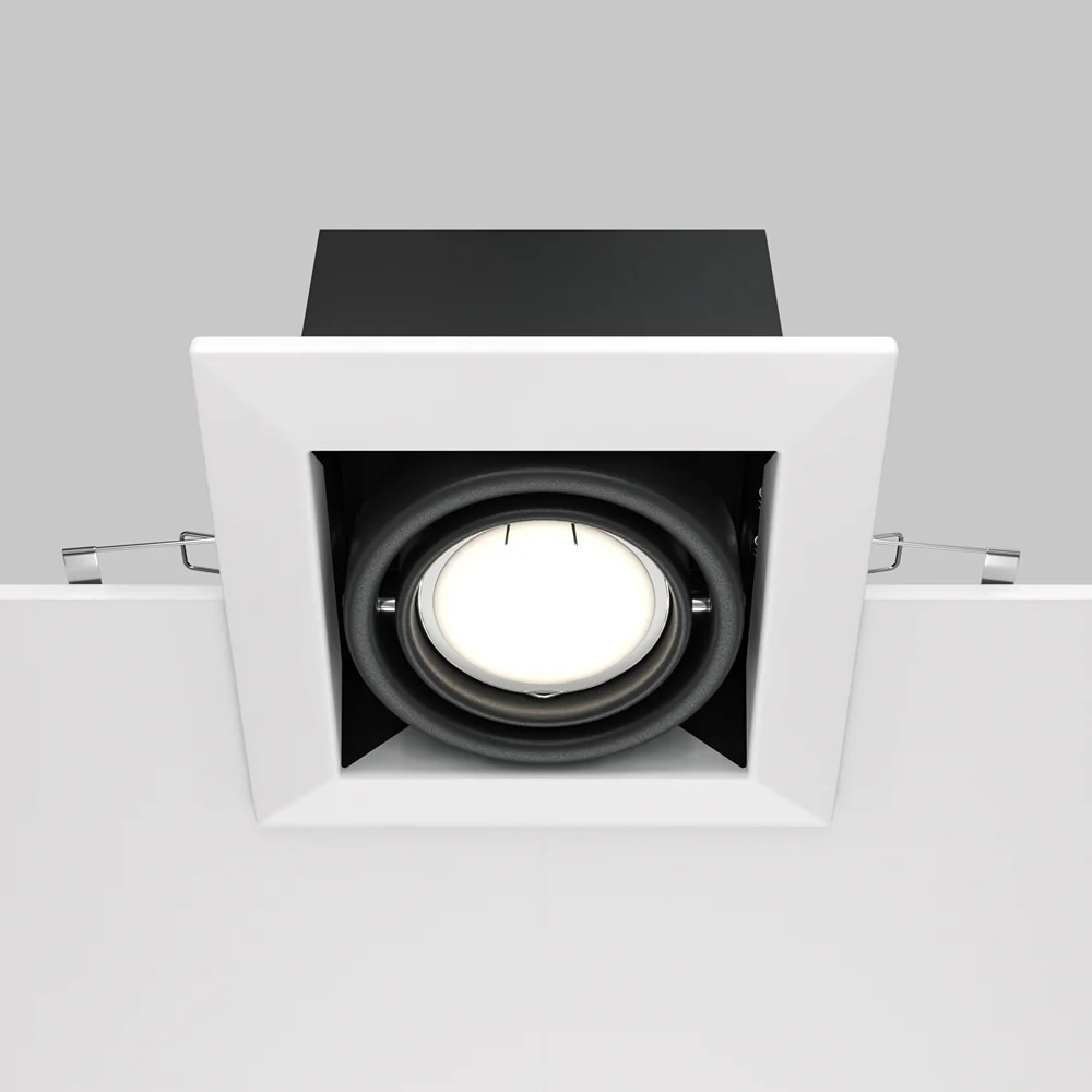 Metal Modern Recessed Light- Black/ White Finish - Image 5