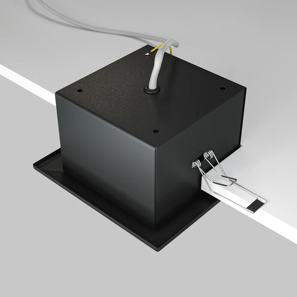 Metal Modern Recessed Light- Black/ White Finish - Image 7
