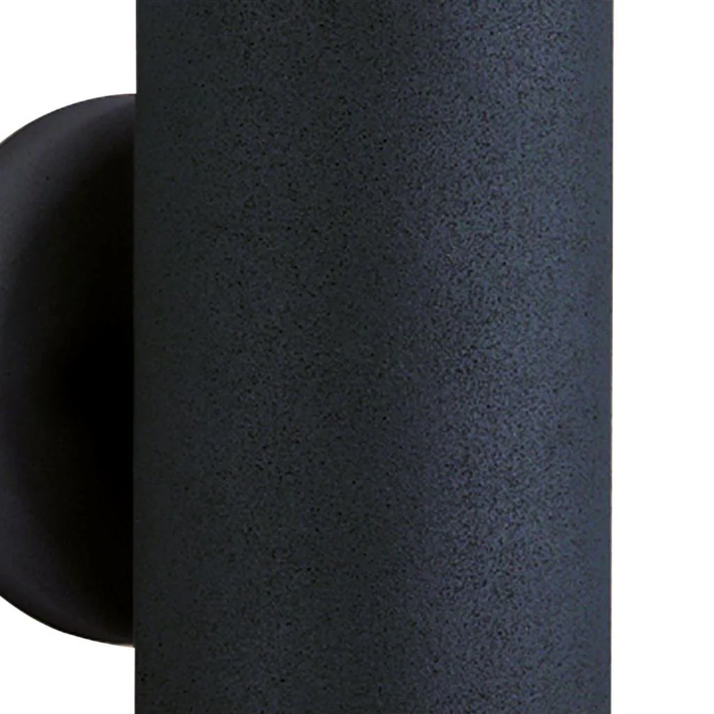 METRO OUTDOOR WALL LIGHT - SILK BLACK METAL & GLASS - Image 2