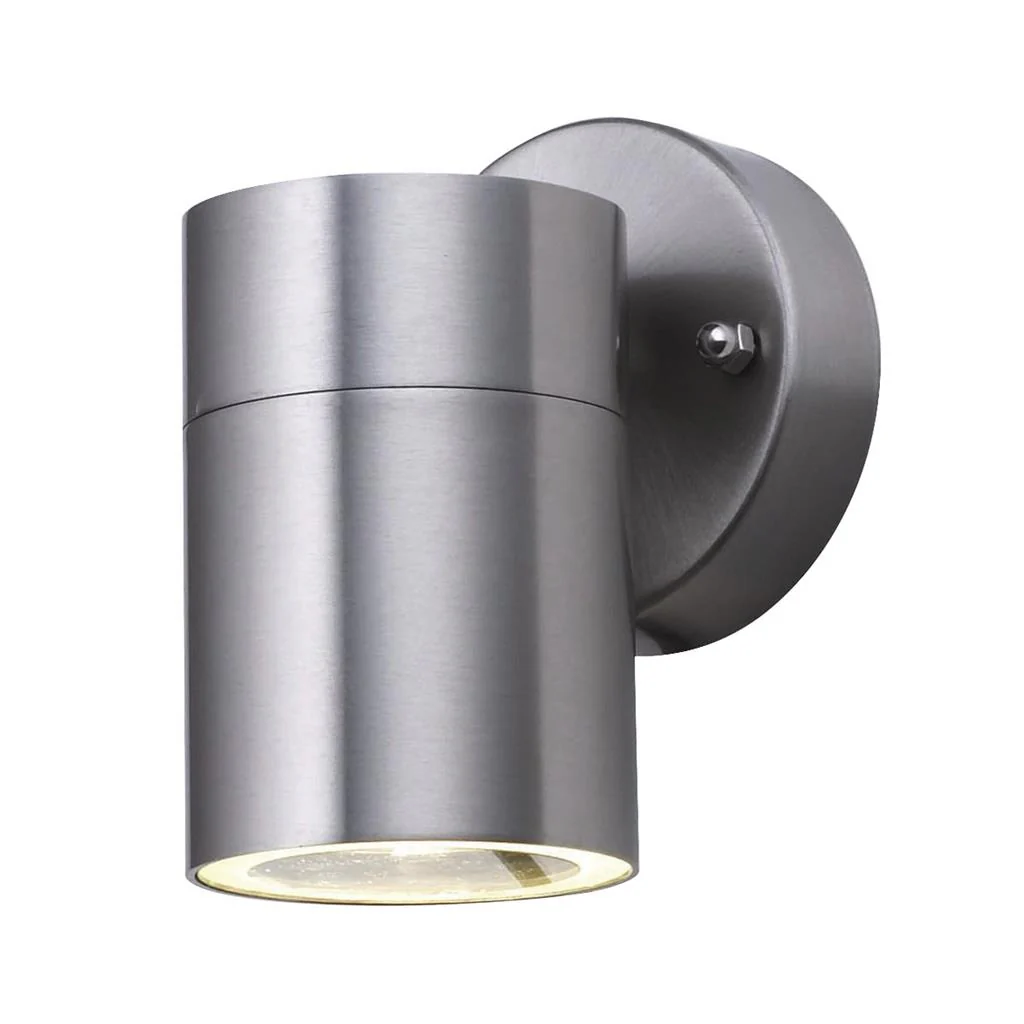 Metro Outdoor Wall Light - Stainless Steel Metal & Glass - Image 5