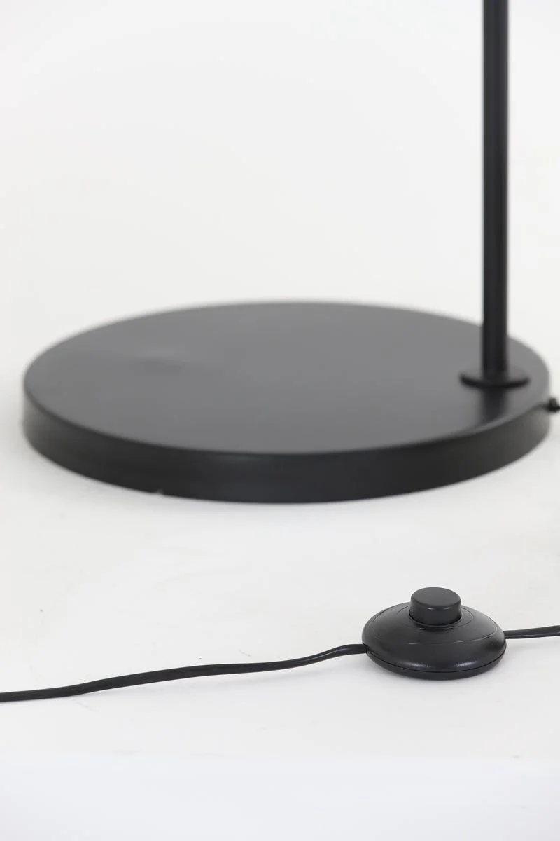 Meya Floor Lamp - Matt Black & Gold Finish - Image 6
