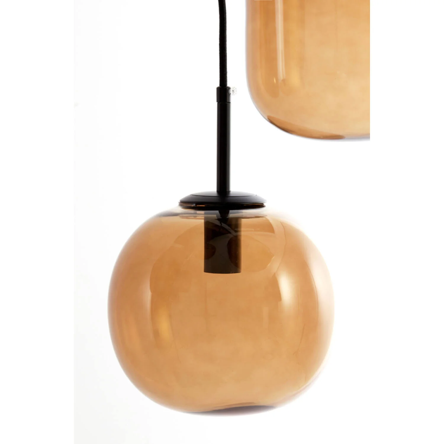 Mezza Hanging Lamp Glass Brown - Image 7