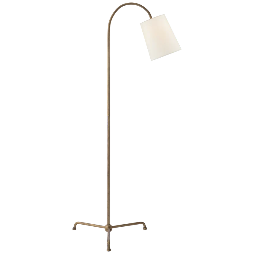 Mia Floor Lamp-Aged Iron/ Gilded Iron Finishes