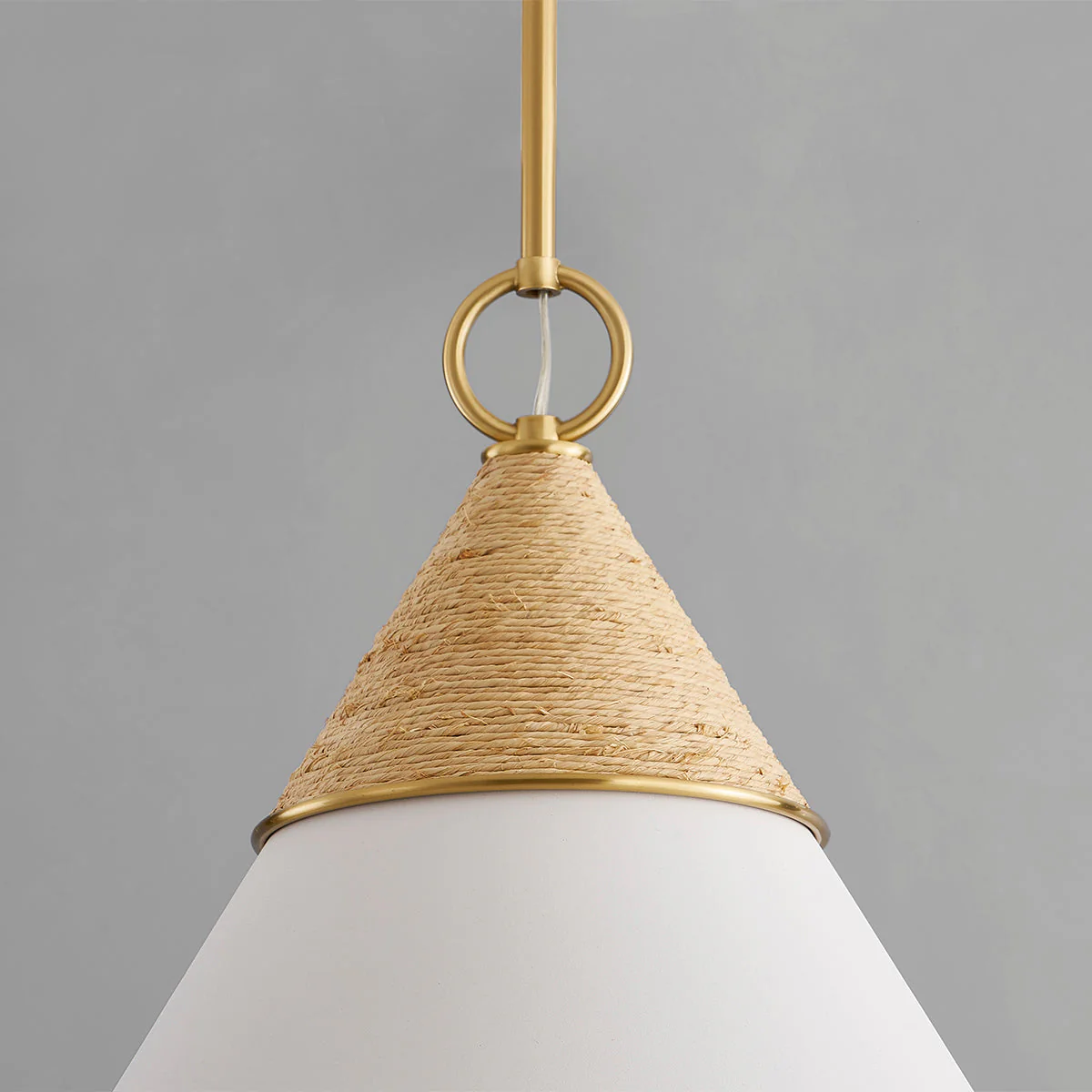 Mica 1Lt Pendant - Brass - Image 3