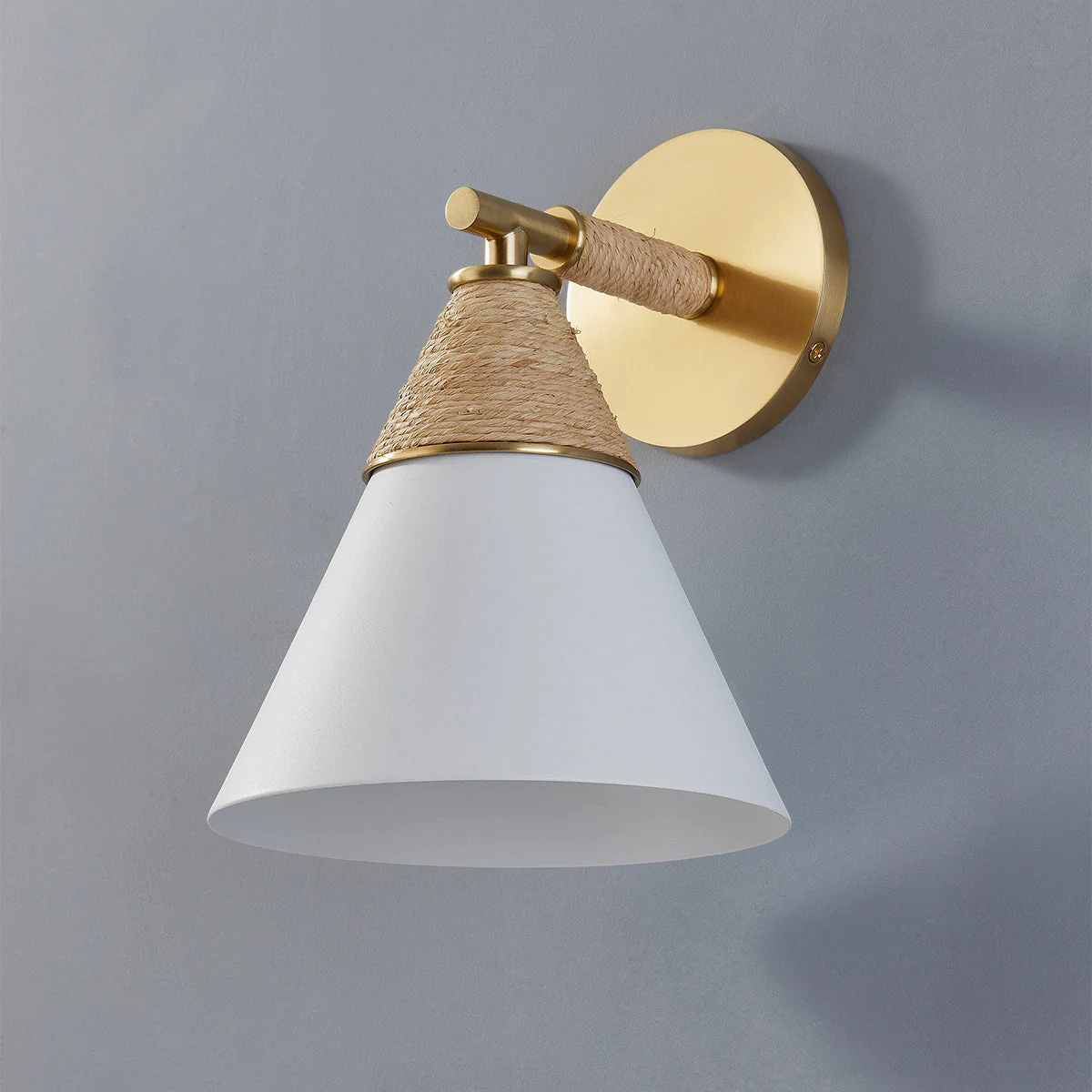 Mica 1Lt Wall Sconce - Brass - Image 2