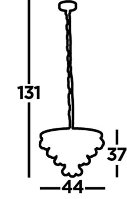 Michelle 4Lt Crystal Ceiling Light -  Chrome with Rain Drop Glass - Image 3