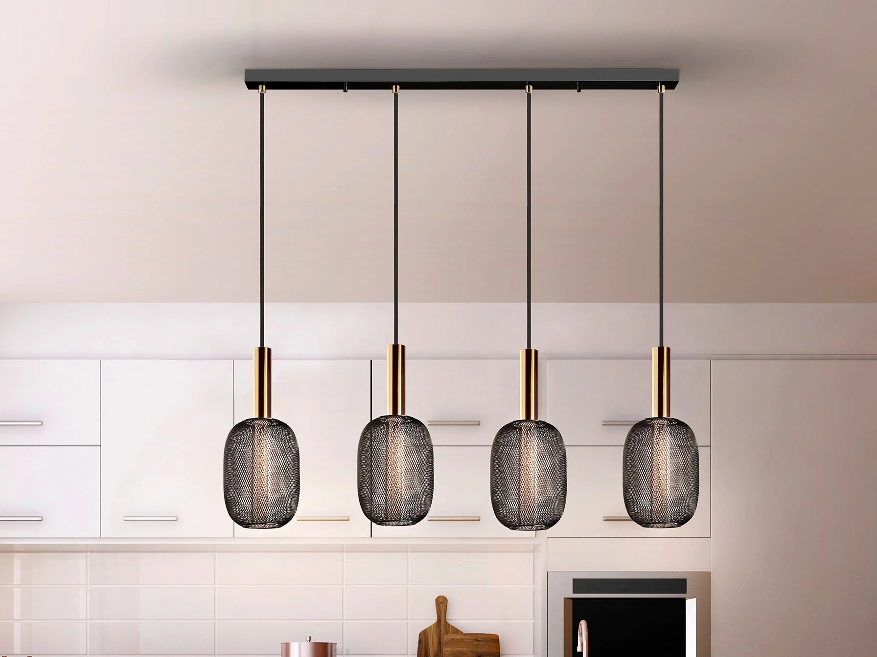Micron Kitchen Light - Chrome & Gold/Gold & Black Finish - Image 8