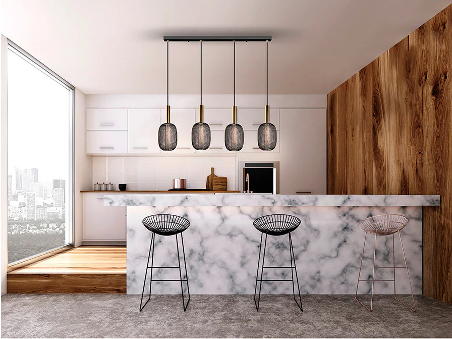 Micron Kitchen Light - Chrome & Gold/Gold & Black Finish - Image 9