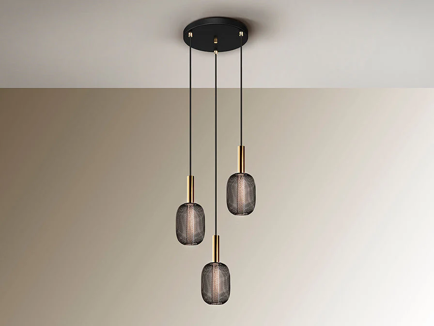 Micron Lamp 3L Chrome & Gold/Gold & Black Ip20 Integrated Led - Image 13