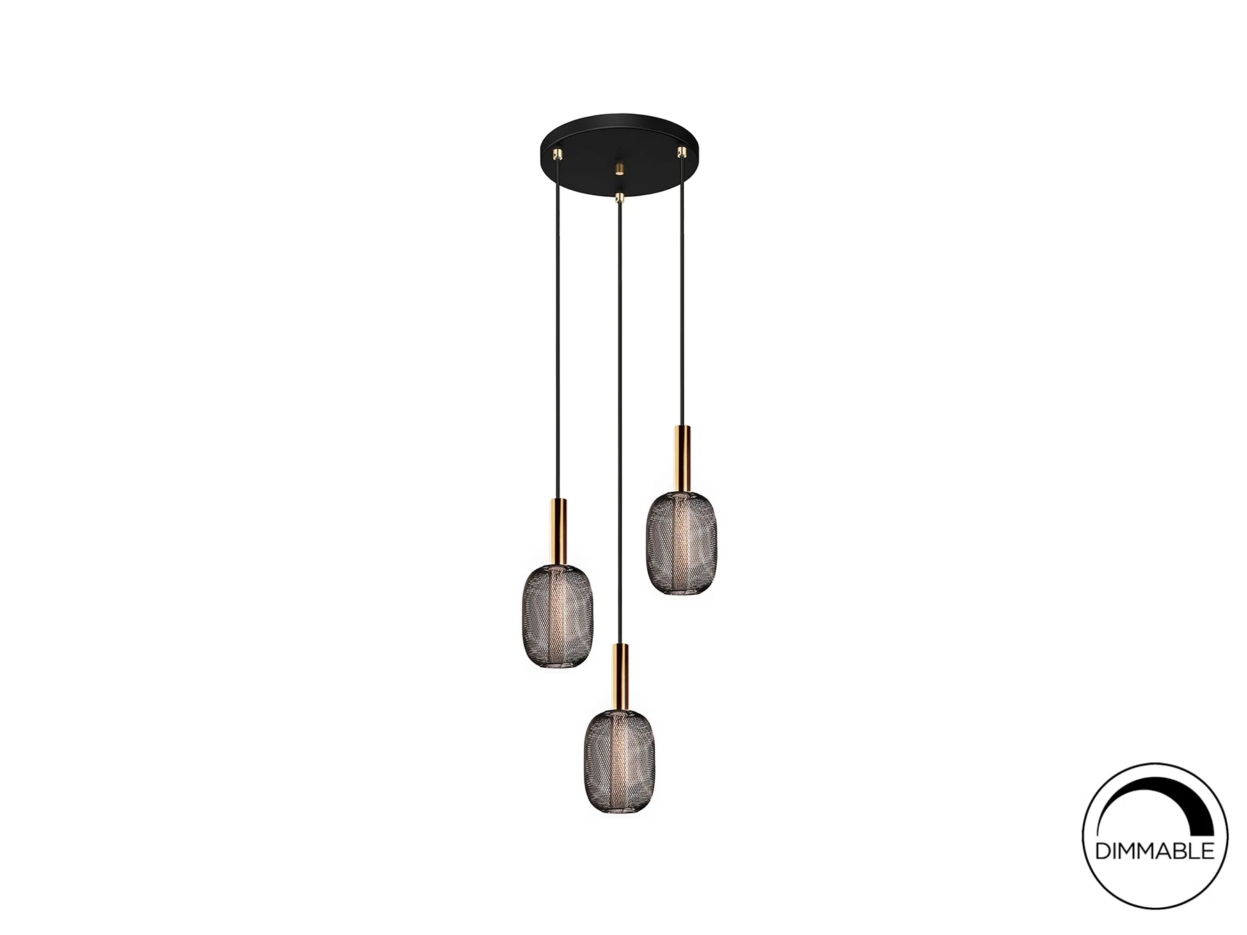 Micron Lamp 3L Chrome & Gold/Gold & Black Ip20 Integrated Led - Image 2