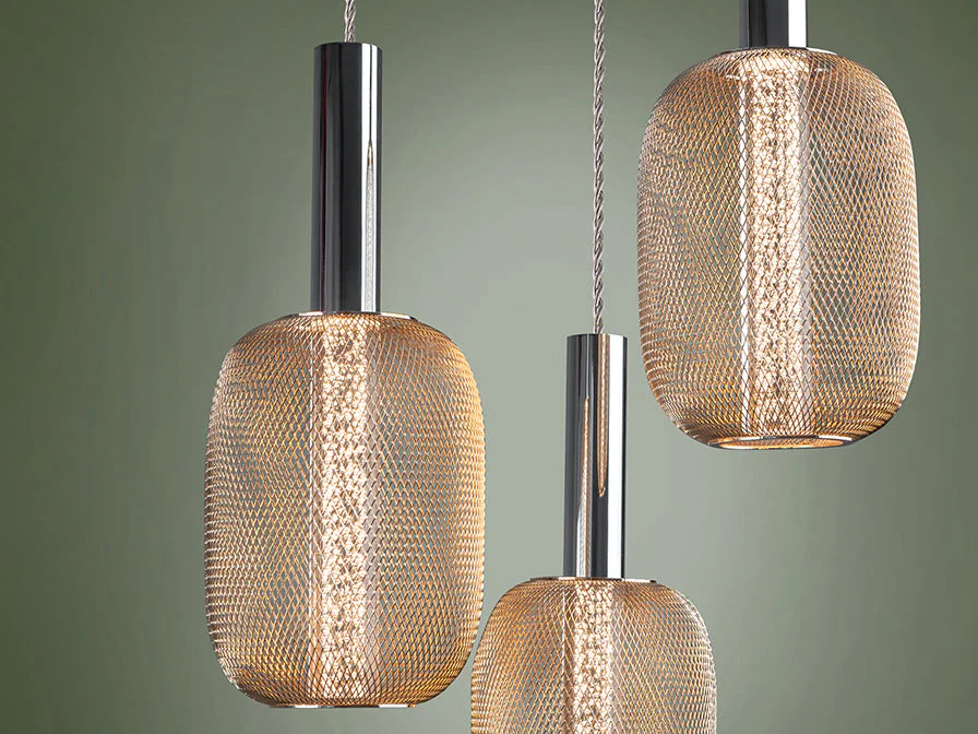Micron Lamp 3L Chrome & Gold/Gold & Black Ip20 Integrated Led - Image 7
