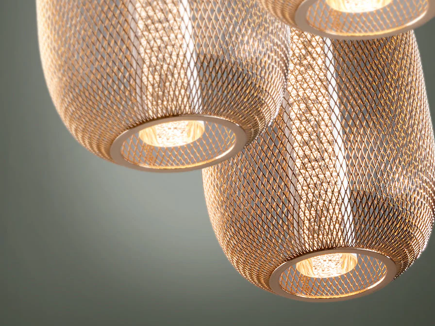 Micron Lamp 3L Chrome & Gold/Gold & Black Ip20 Integrated Led - Image 8