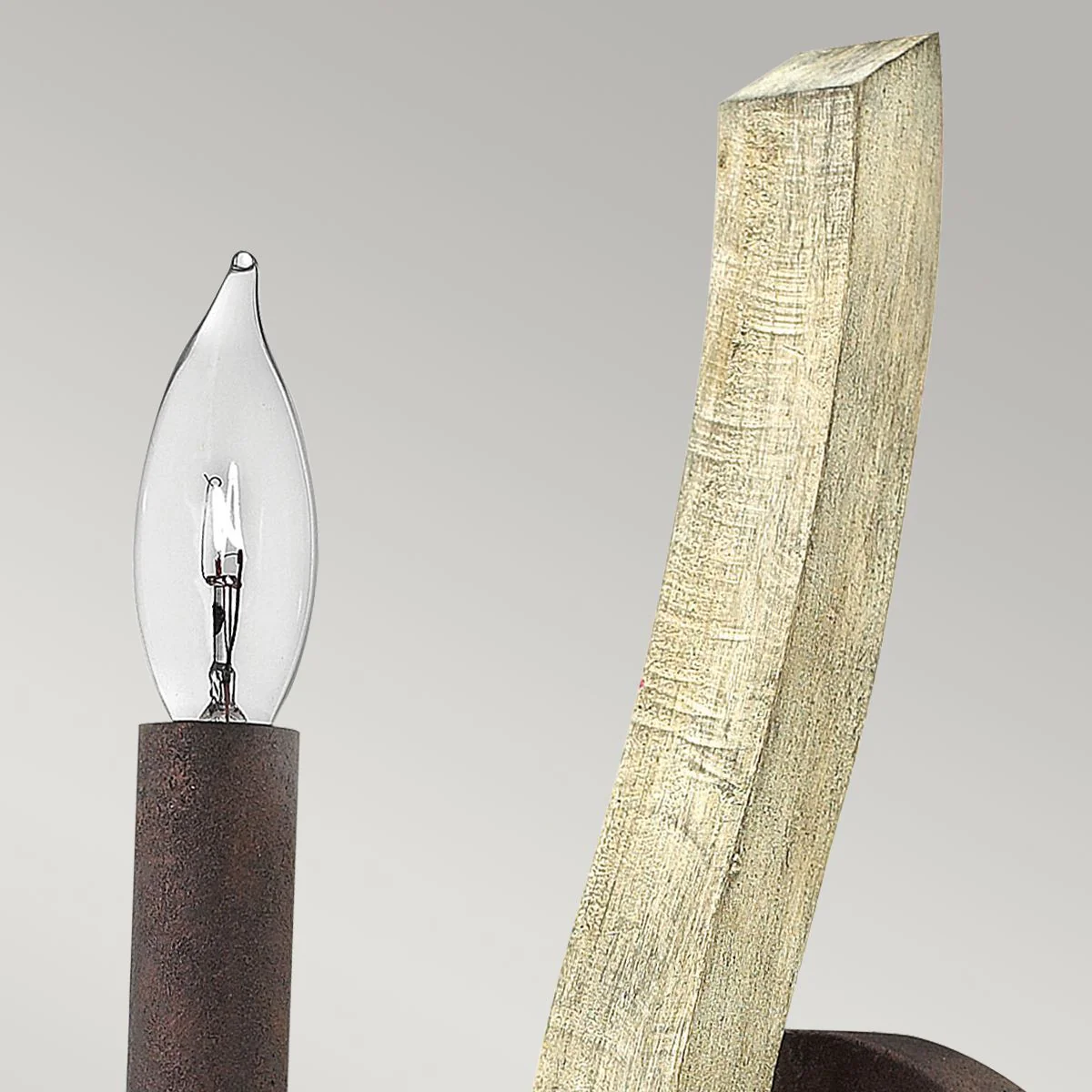 Middlefield 1/2Lt Wall Light -  Iron Rust Finish - Image 3