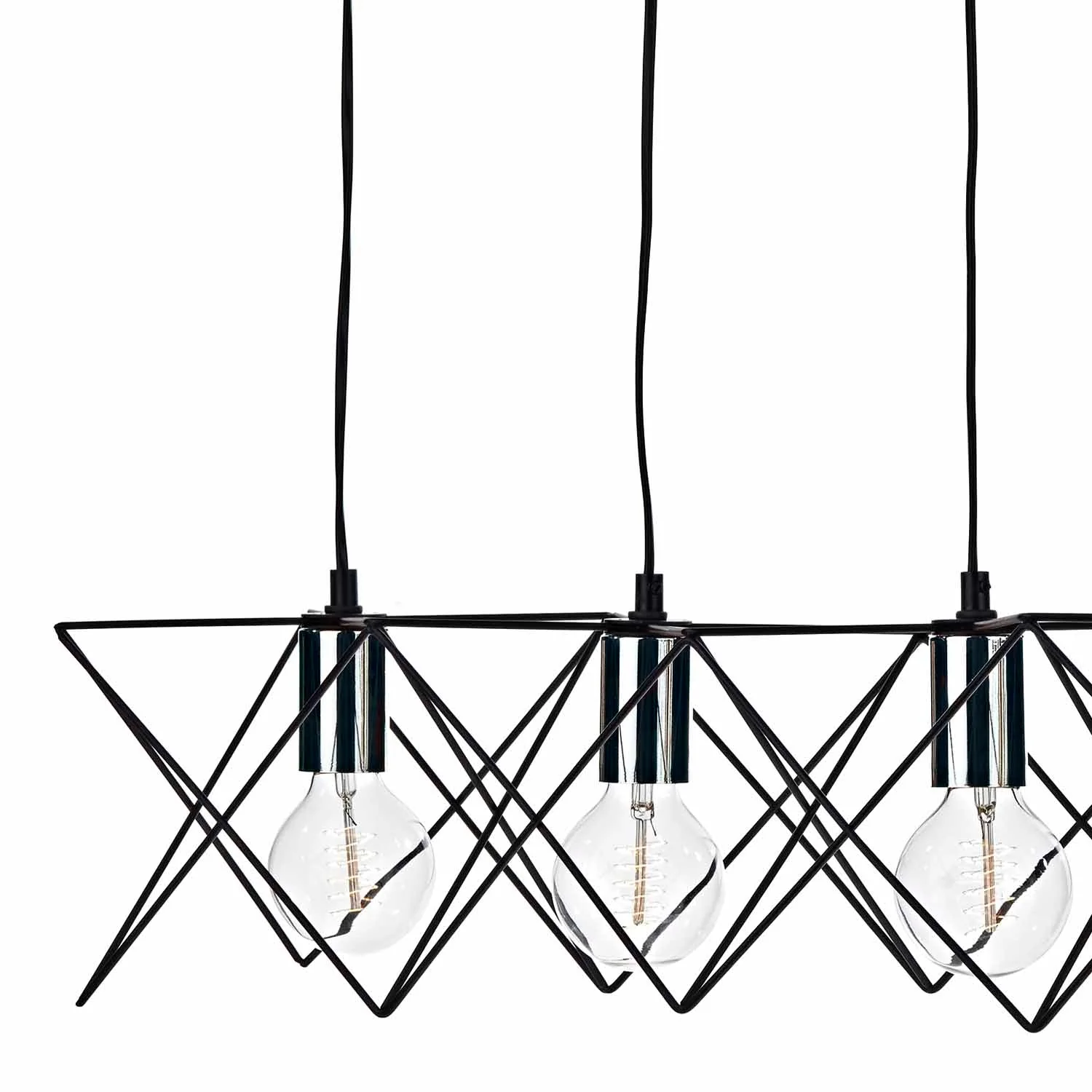 Midi 3/4/5Lt Kitchen Light Black & Bright Copper Detail - Image 8
