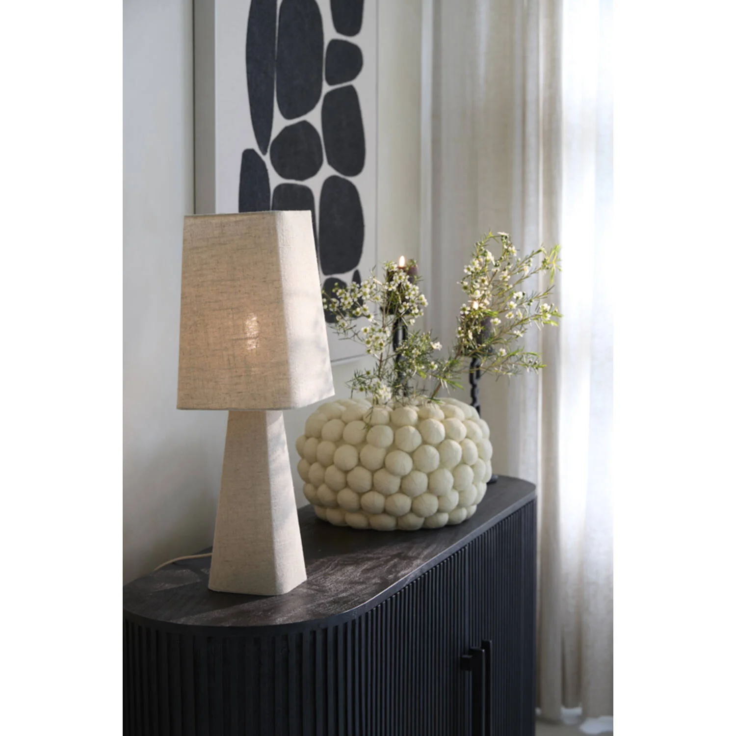 Mikko Table Lamp Linen Natural - Promotional Offer - Image 8
