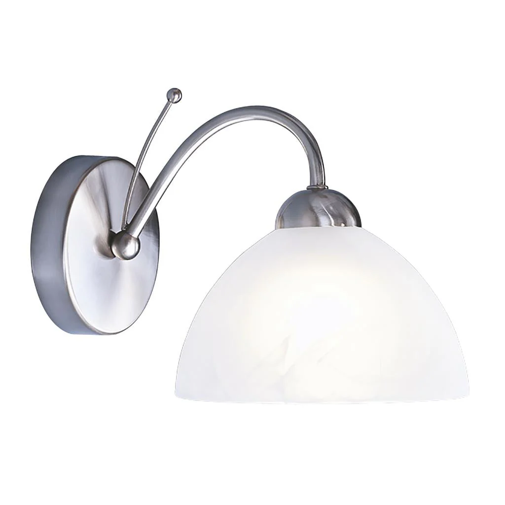 Milanese 1Lt Wall Light - Antique Brass/Satin Silver - Image 3