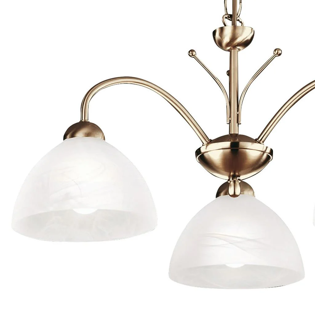 Milanese 3/5Lt Multi-Arm Pendant - Antique Brass  Finish - Image 2