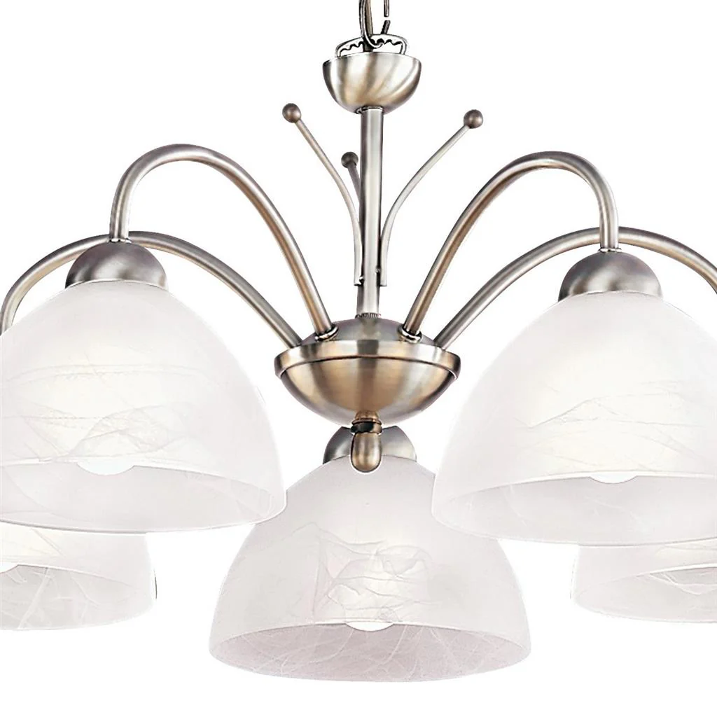 Milanese 3/5Lt Multi-Arm Pendant - Antique Brass  Finish - Image 7