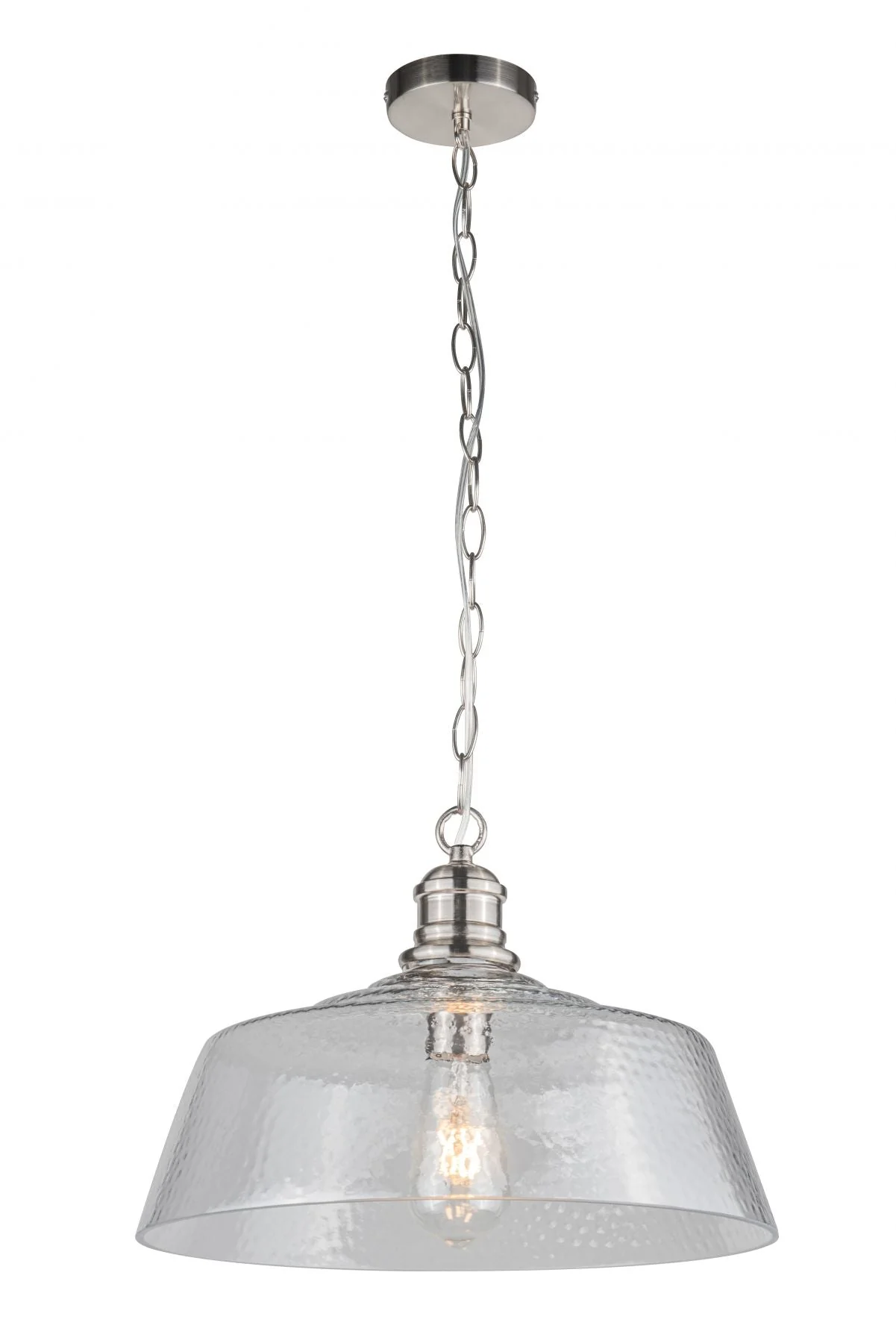Millar 1Lt Pendant - Antique Brass/Satin Chrome - Image 5