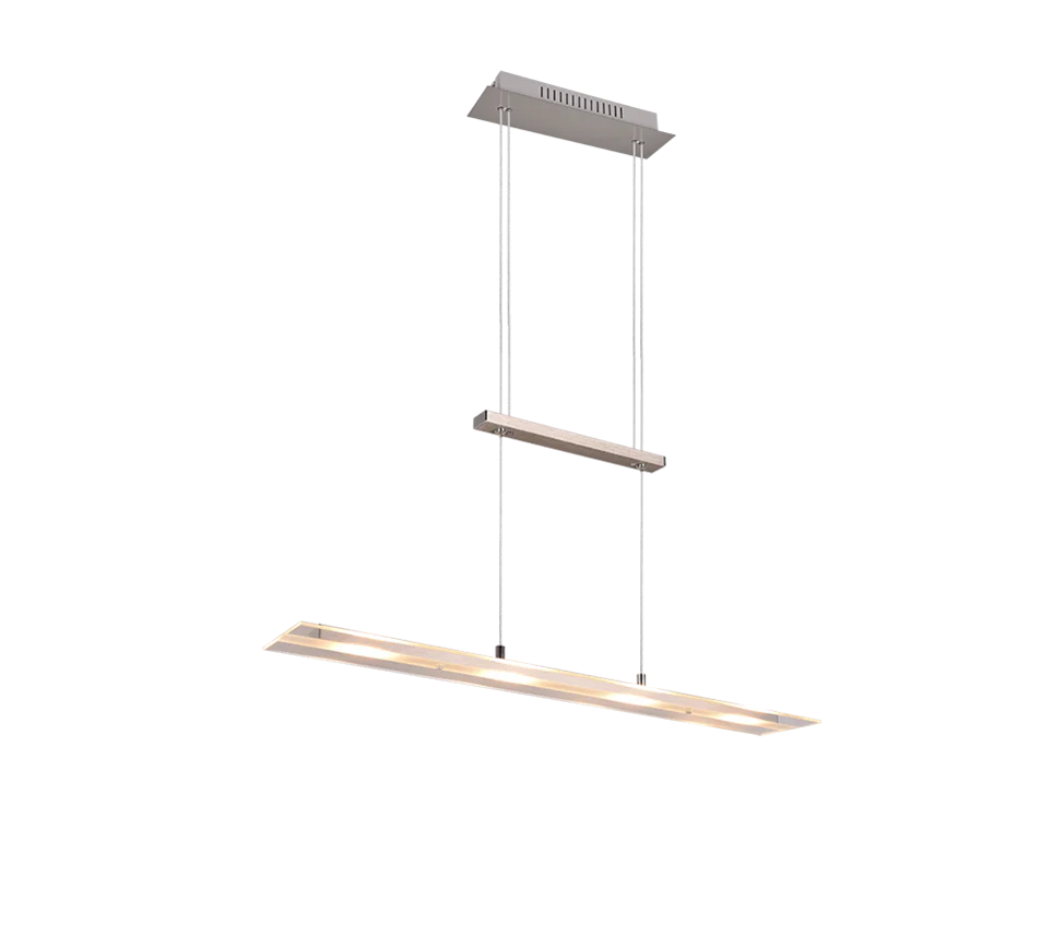 Milos LED Linear Pendant - Nickel/Black - Image 2