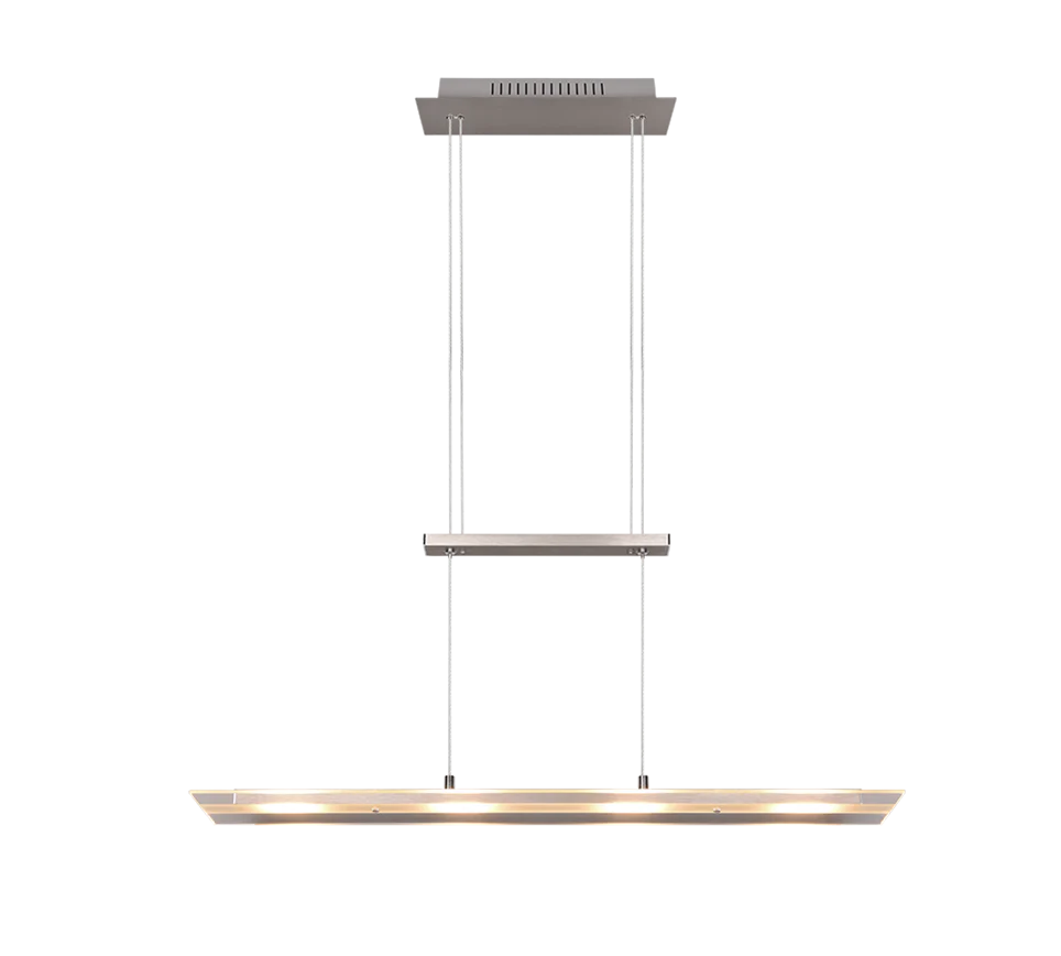 Milos LED Linear Pendant - Nickel/Black - Image 3
