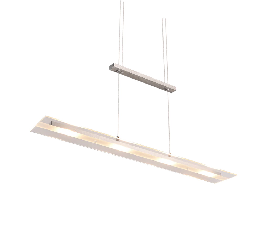 Milos LED Linear Pendant - Nickel/Black - Image 5