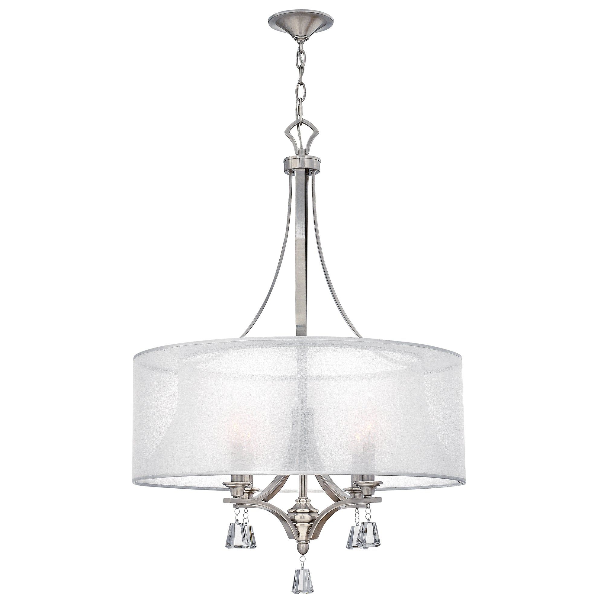 Mime 3L Hanging Shade Ceiling Light – Brushed Nickel Finish - Image 2