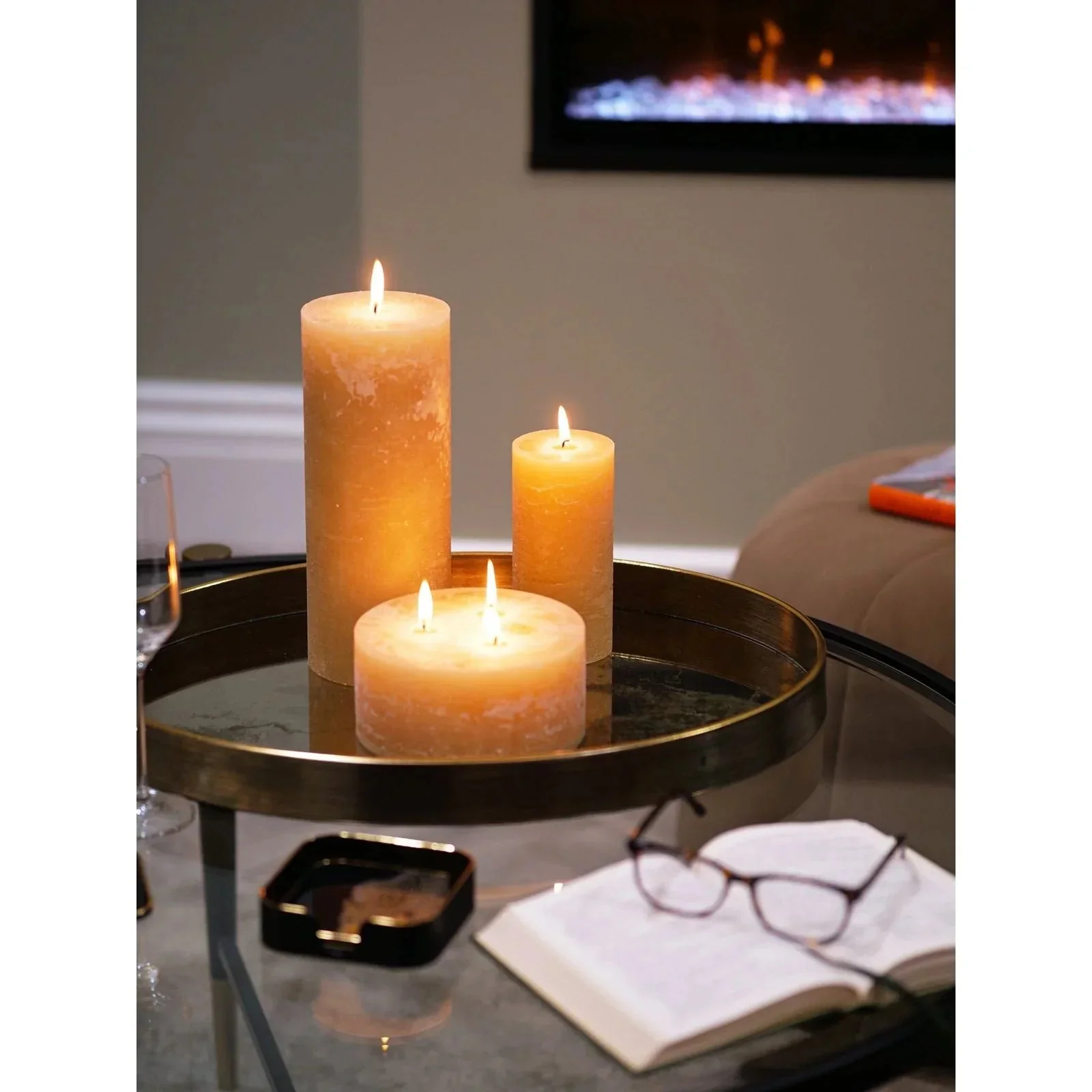 Mindy Brownes Palm Tree Tray - Gold & Black Finish - Image 4