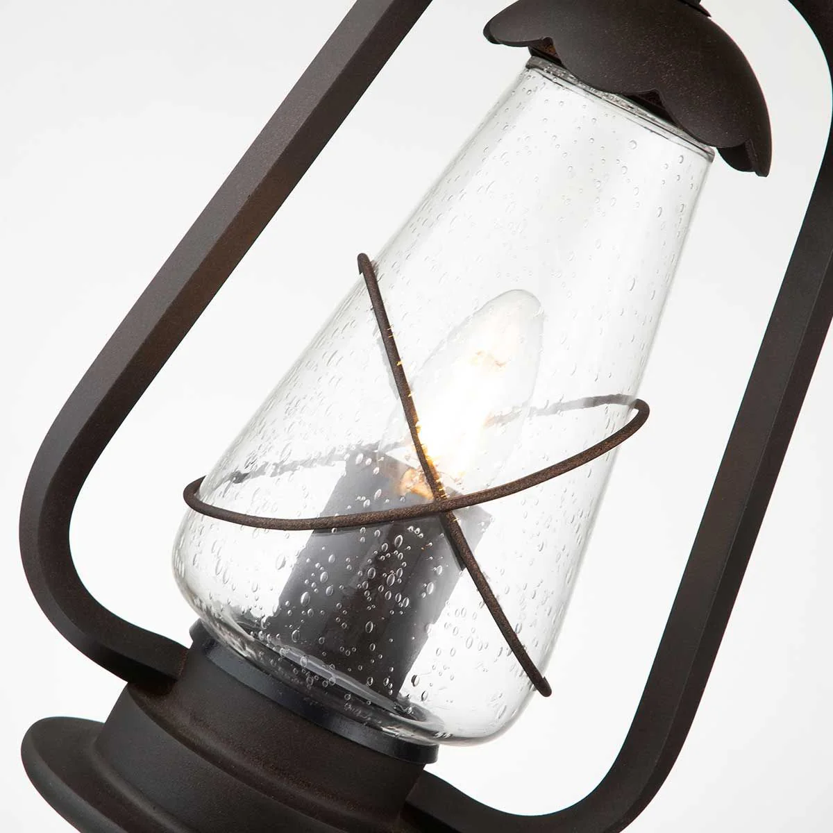 Miners 1 Light Chain Lantern - Old Bronze IP44 E27 - Image 3
