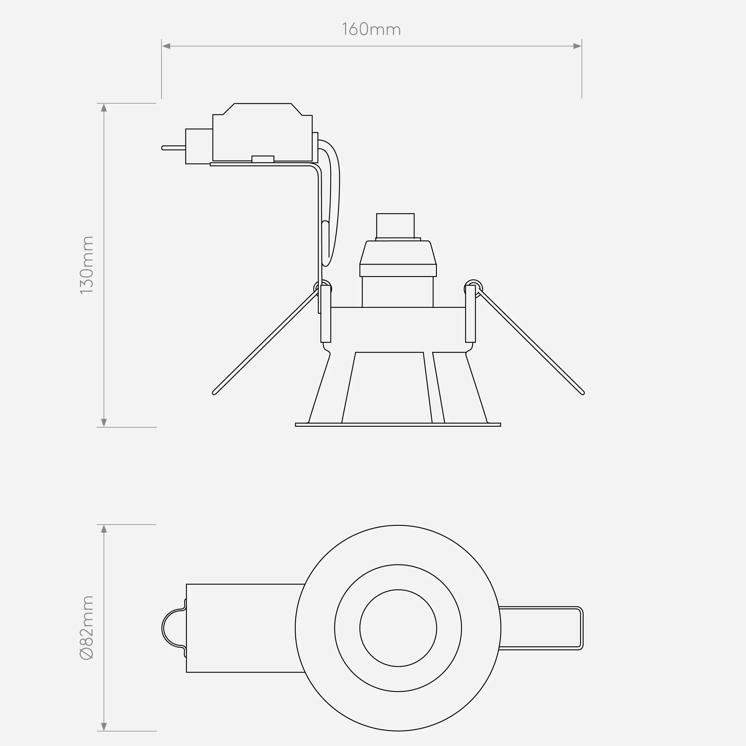 Minima Fixed Downlight - Black/White - Image 4