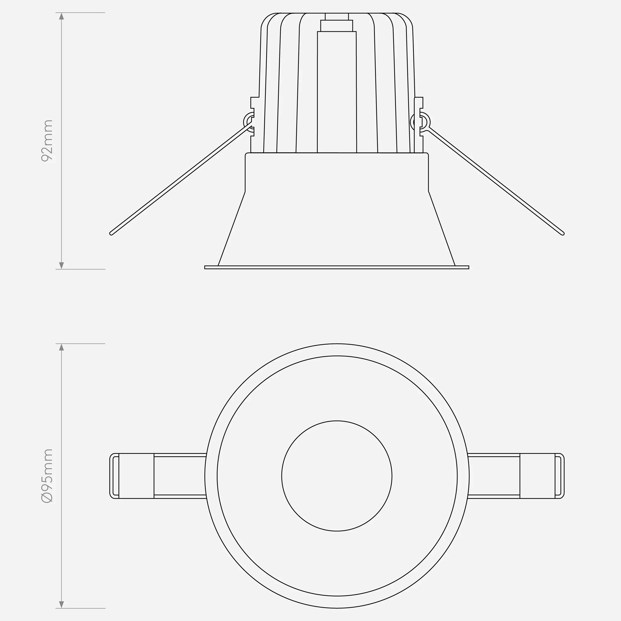 Minima Fixed LED IP65 Downlight - White - Image 4