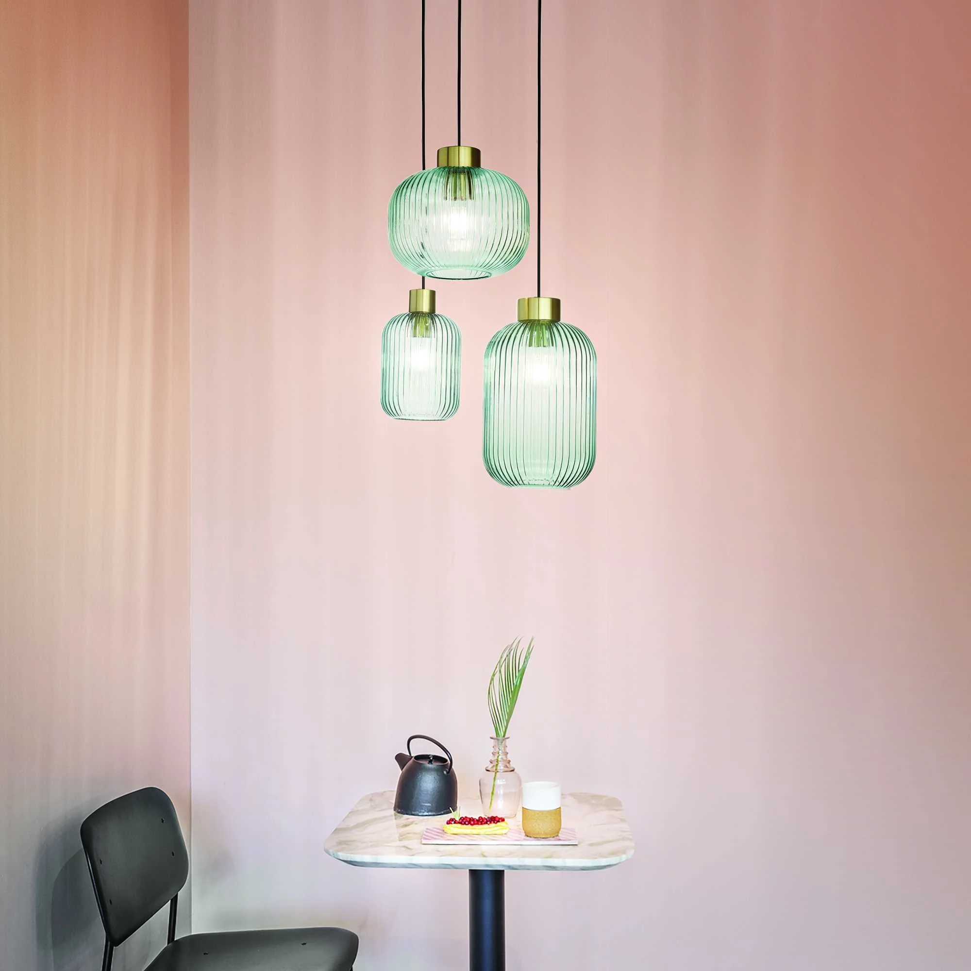 Mint Pendant Light, Various Styles - Green/Smokey Grey Finish - Image 2