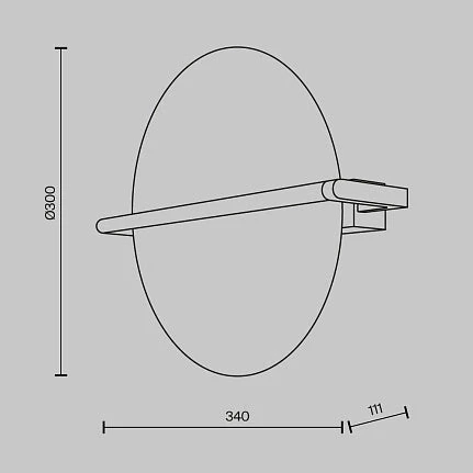 Mira LED Wall Light - Brass/Black - Image 3