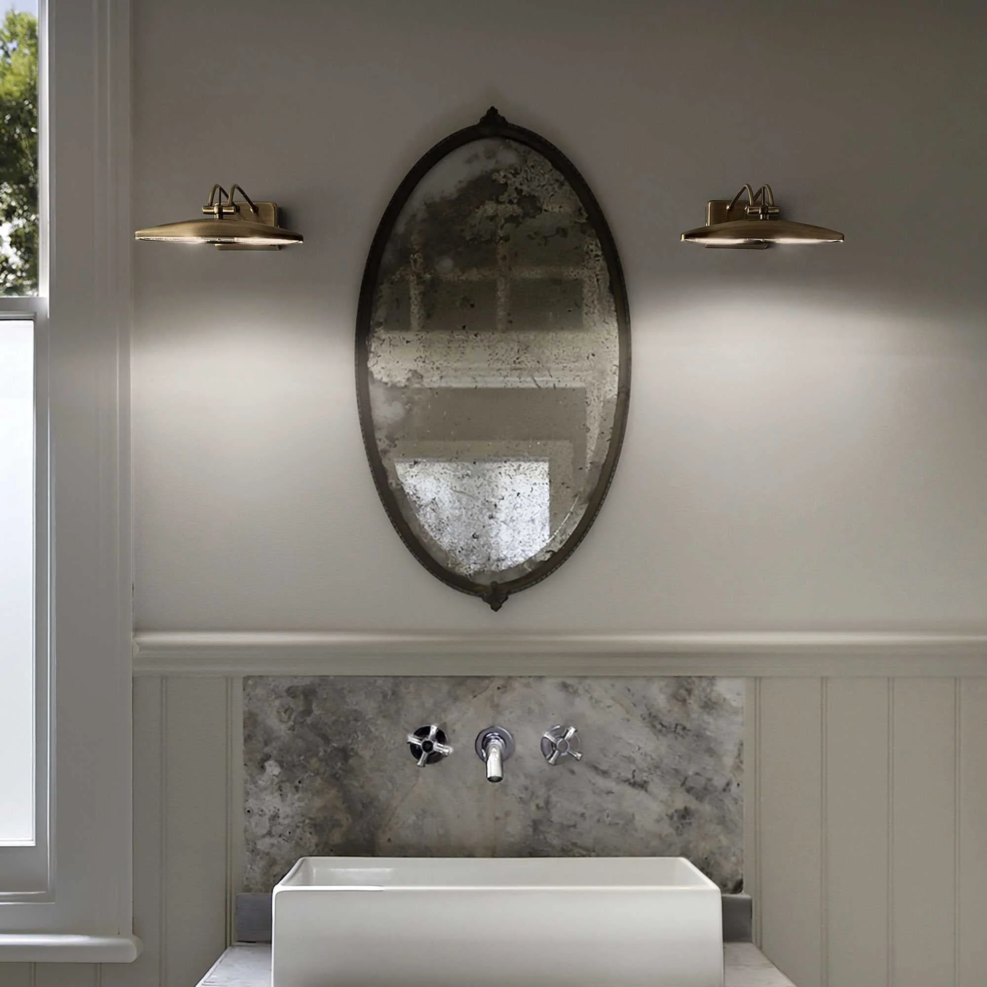 Mirror picture light - Burnish/Chrome/Brass Finish - Image 6
