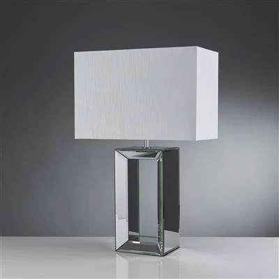 Mirror Table Lamp - White/Black - Image 2