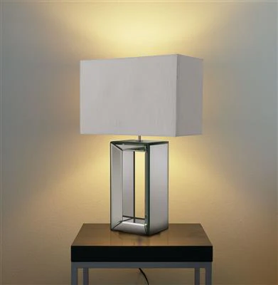 Mirror Table Lamp - White/Black - Image 3