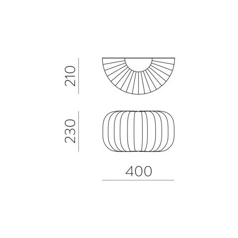 Mirta Wall lamp- Stone/ White Finishes - Image 3