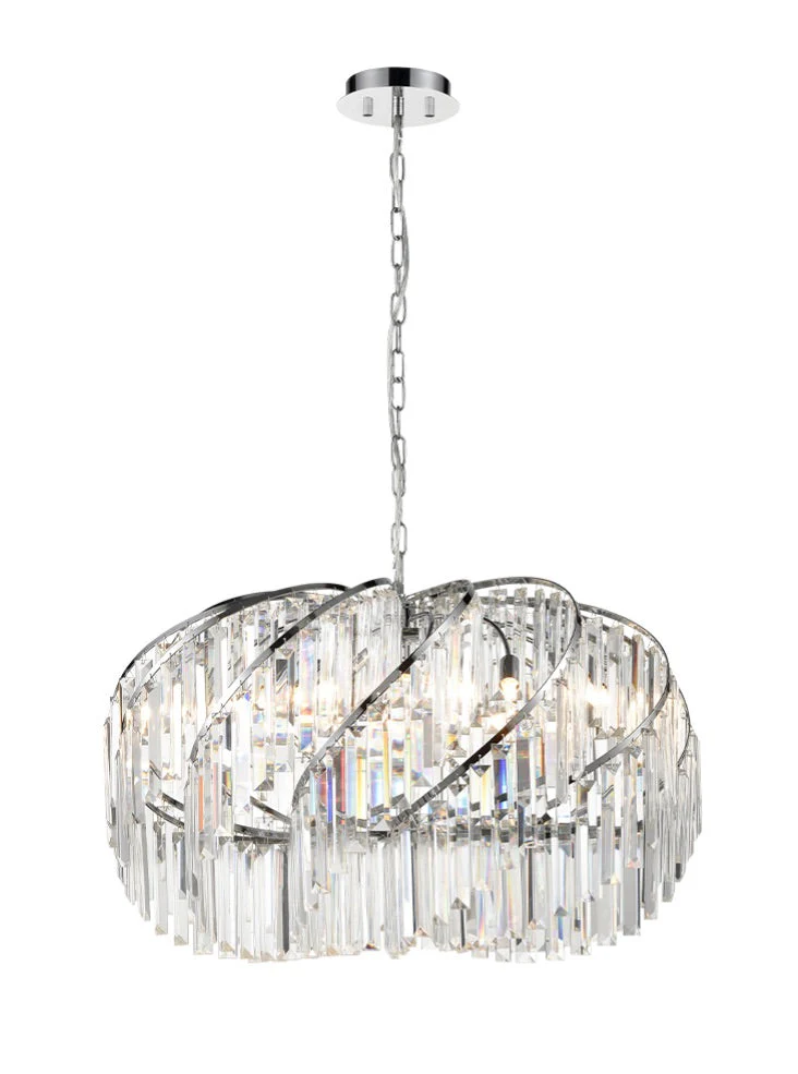 Mischa 8/10/12 Light Pendant - Chrome Finish - Image 2