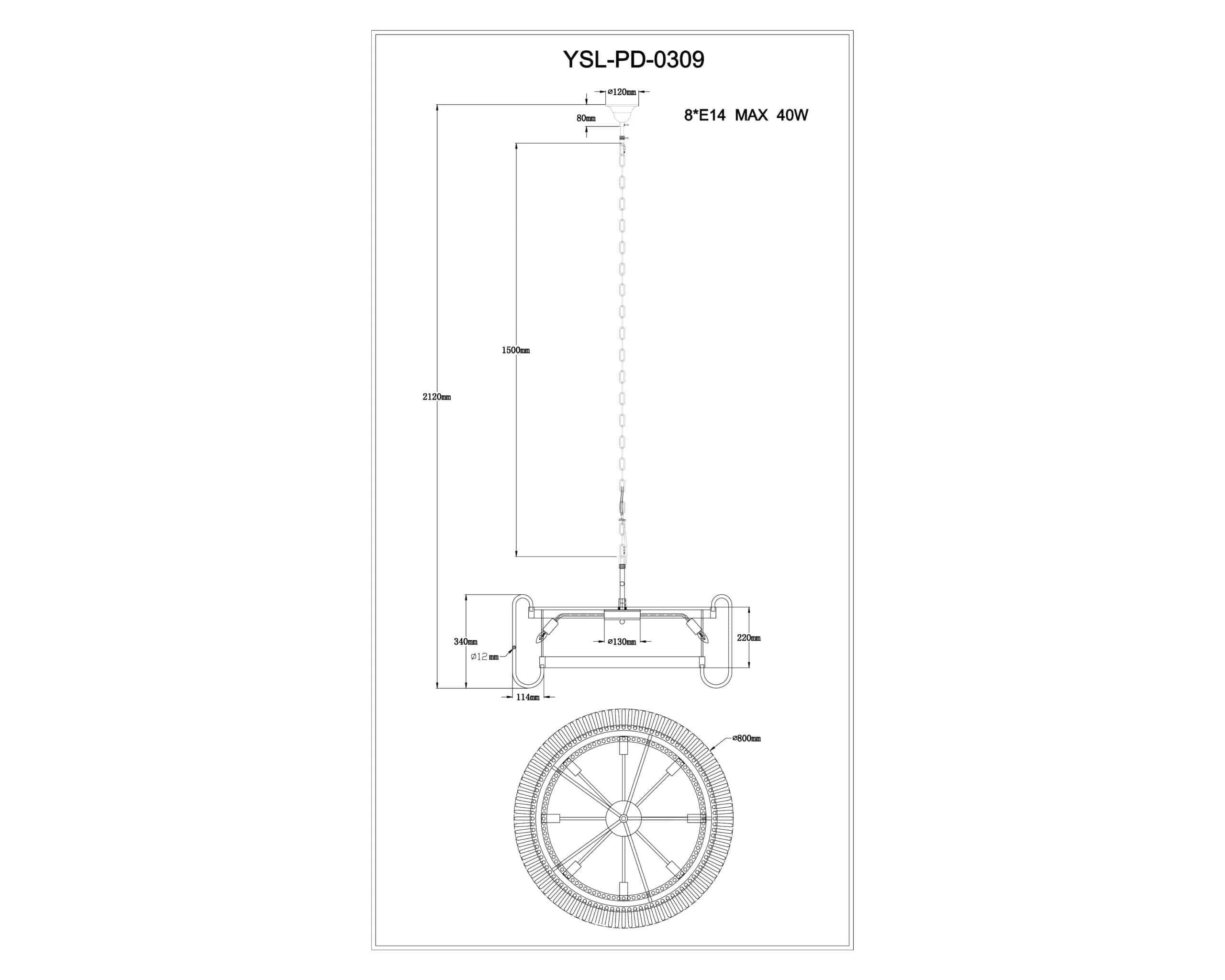 Mist Pendant Lamp E14 - Image 12