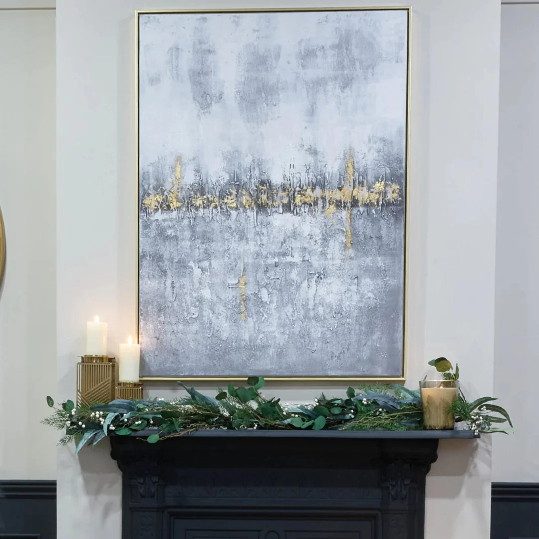 Mist Wall Art - Gold Finish Frame - Image 3