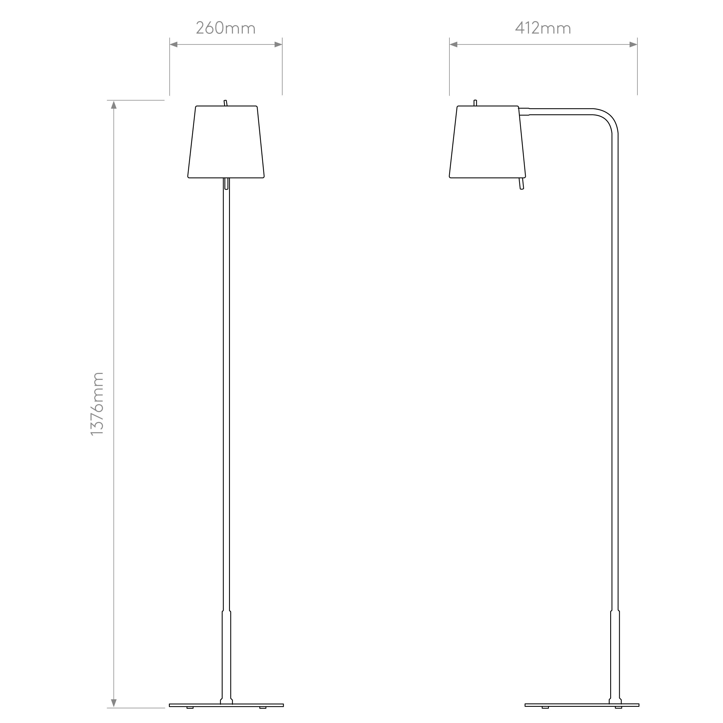 Mitsu Floor Lamp Quick Base - Image 7