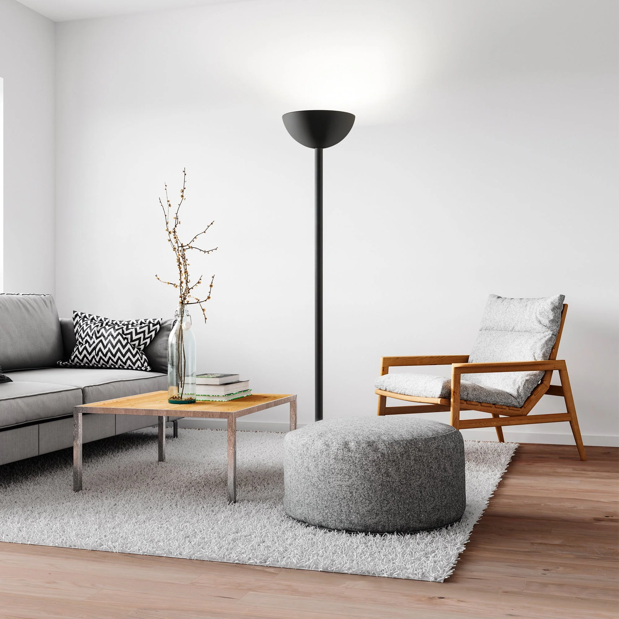 Mix Up Floor Lamp - Black/White Finish - Image 3
