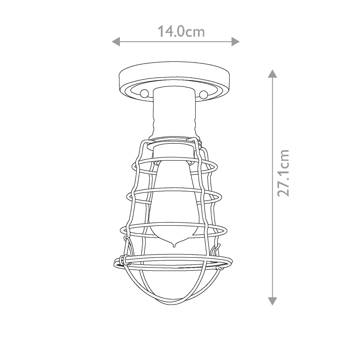 Mixon 1 Light Semi-Flush - In Various Finishes - Image 15
