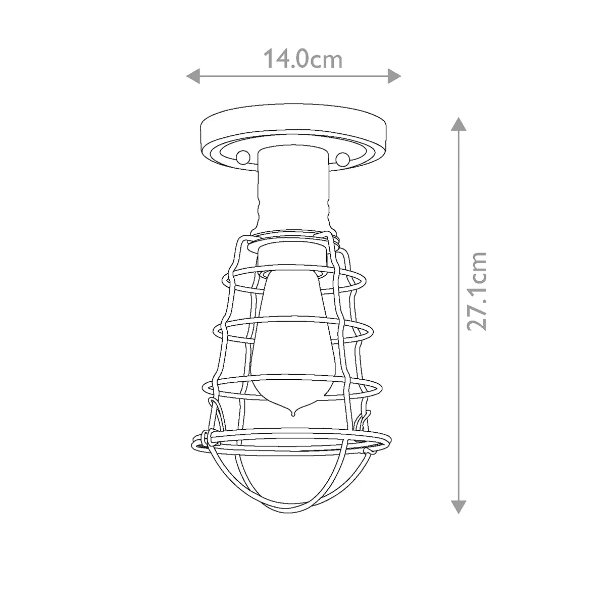Mixon 1 Light Semi-Flush - In Various Finishes - Image 20