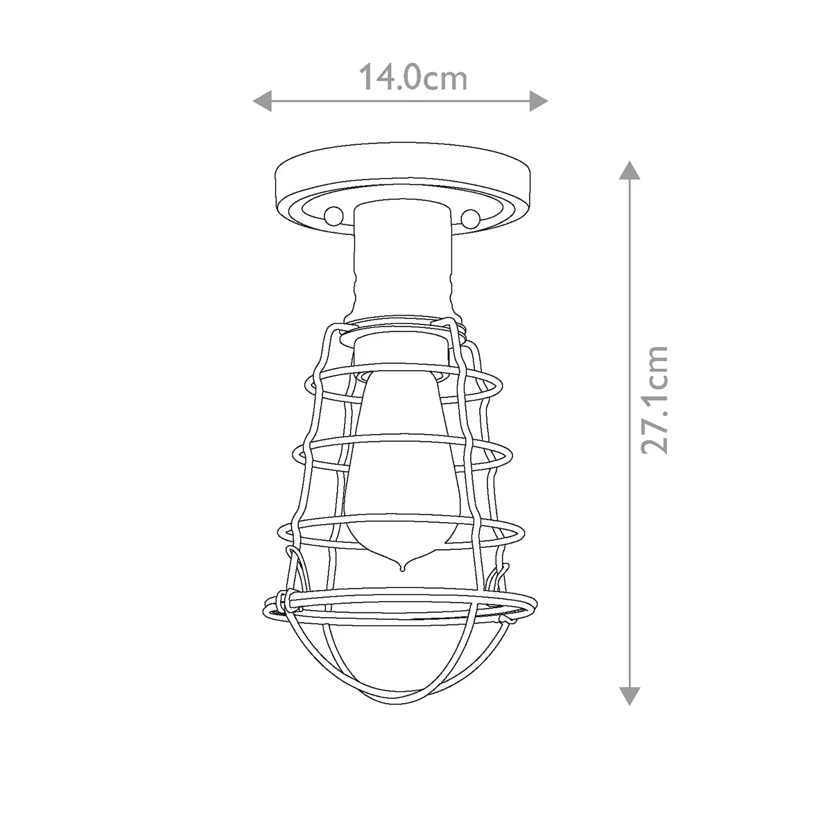 Mixon 1 Light Semi-Flush - In Various Finishes - Image 26