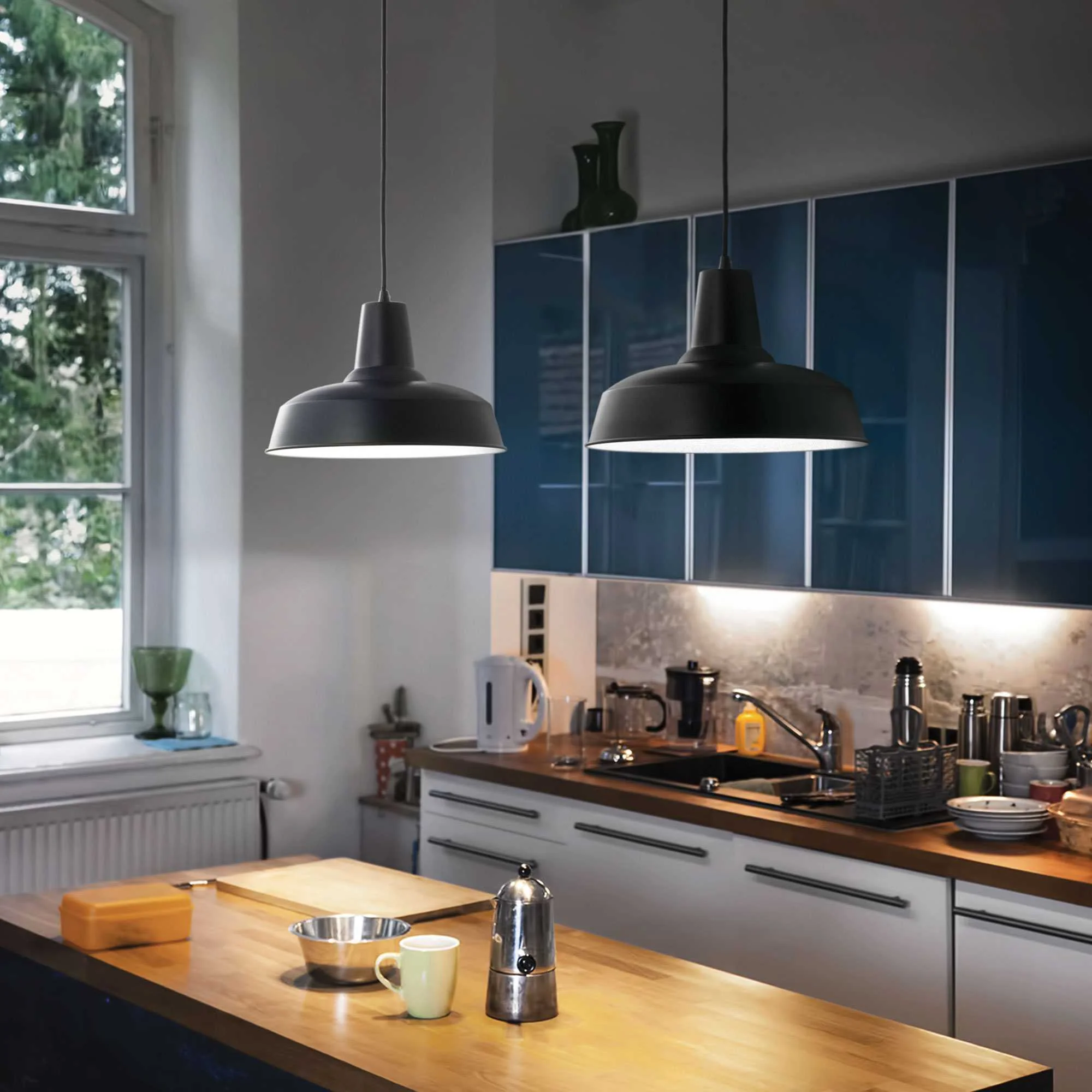 Moby Pendant - Black/Copper/White Finish - Image 4
