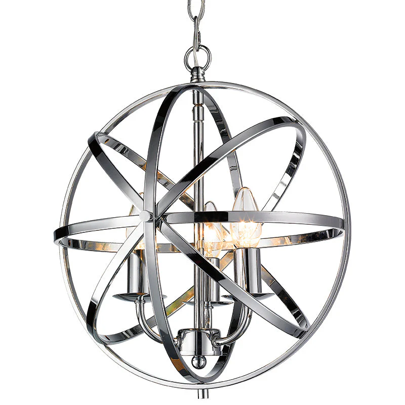 Moda 3/4Lt Centre Ceiling Light - Polished Chrome/Satin Nickel/Matt Brass/Antique Brass Finish - Image 2