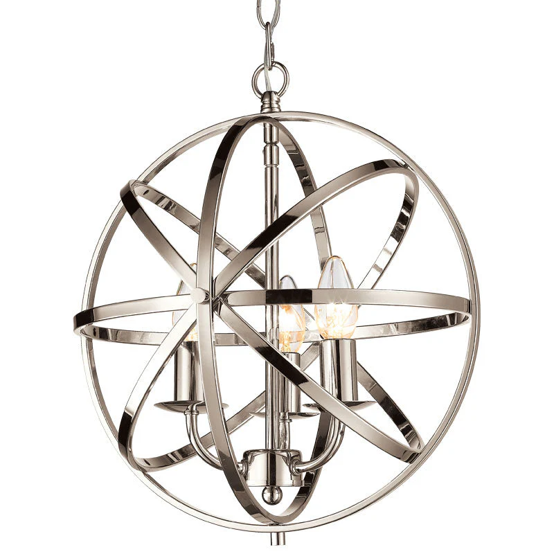 Moda 3/4Lt Centre Ceiling Light - Polished Chrome/Satin Nickel/Matt Brass/Antique Brass Finish - Image 3
