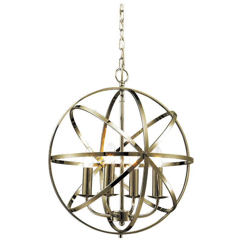 Moda 3/4Lt Centre Ceiling Light - Polished Chrome/Satin Nickel/Matt Brass/Antique Brass Finish - Image 5
