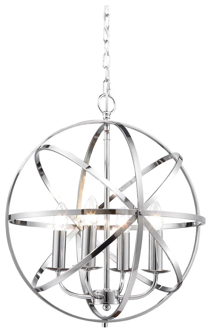 Moda 3/4Lt Centre Ceiling Light - Polished Chrome/Satin Nickel/Matt Brass/Antique Brass Finish - Image 6